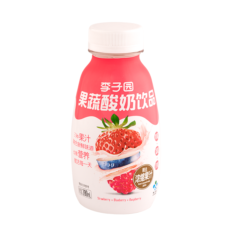 果蔬酸奶饮品，单瓶净含量280ml