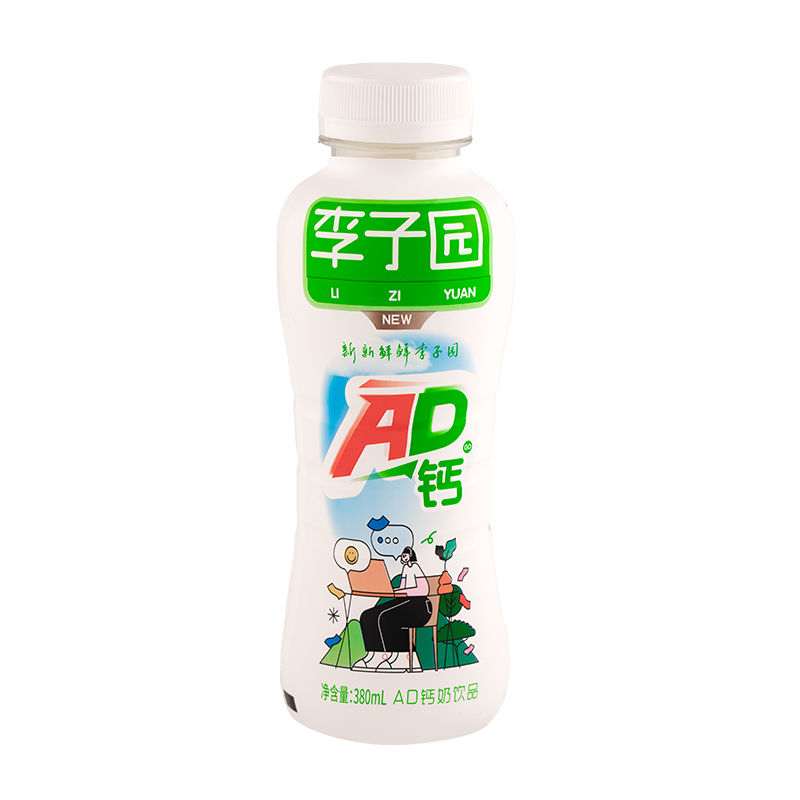 AD钙奶饮品，单瓶净含量380ml