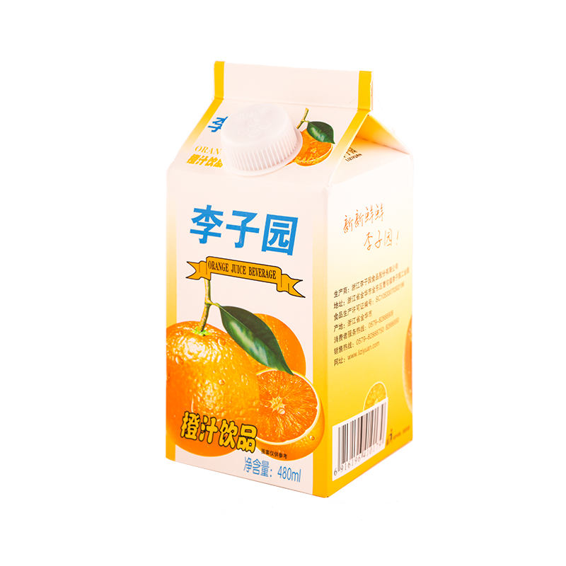 橙汁饮品，单盒净含量480ml