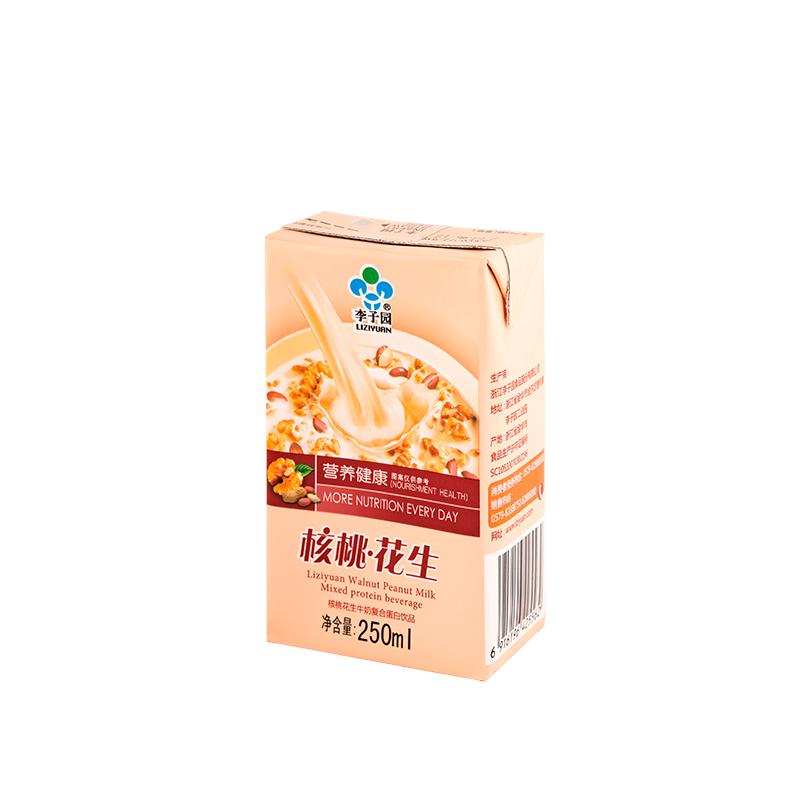 核桃花生牛奶复合蛋白饮品，单瓶净含量250ml